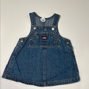 Old Navy Blue Denim Overall Dress | 6-12 Months